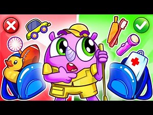 Survival Backpack Song 🎒😍 | Funny Kids Songs 😻🐨🐰🦁 And Nursery Rhymes by Baby Zoo