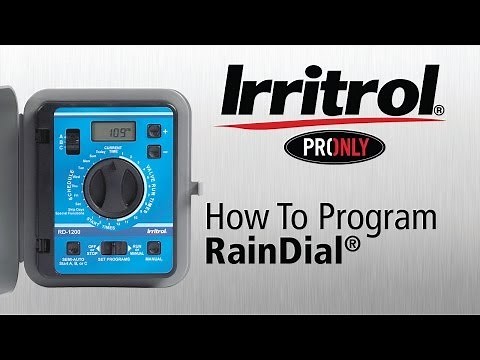 How to Program Your Rain Dial Controller