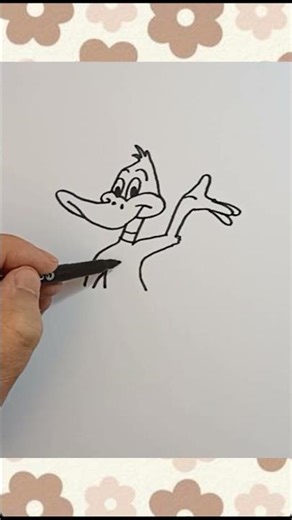 How to draw Daffy duck for Halloween #drawing #art #viral