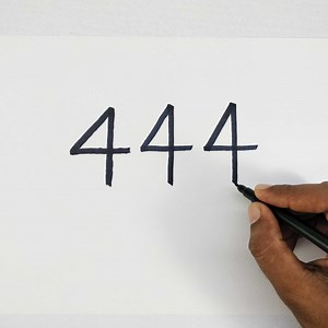 783K views · 7.4K reactions | Drawing With Number 444......!! | Art For You Creations | Facebook