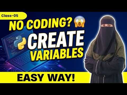 No Coding? Learn Python Variables Easily 😳 | Step-by-Step Guide