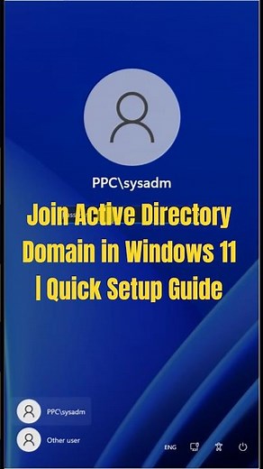 Join Active Directory Domain in Windows 11 | Quick Setup Guide #shorts #trending