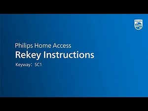 How to rekey your Philips door lock