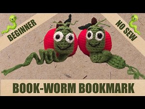 bookworm bookmark quick easy crochet worry worm school teacher classmate gift random act of kindness