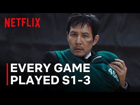 All Squid Game Challenges From Seasons 1-3 (Compilation) | Netflix [ENG SUB]