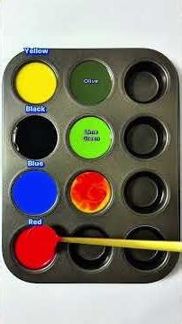 Create 8 beautiful colors from 4 colors #colormixing