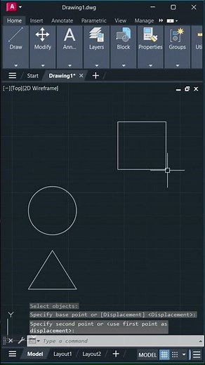 AutoCAD MOVE Tutorial | Lesson 02 | Learn MOVE Command in AutoCAD #AutoCAD #AutoCADTutorial