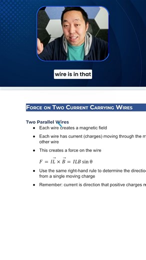 Magnetic Force Between Two Wires Explained in 30 Seconds ⚡ #shorts