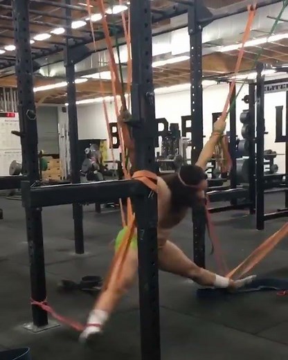 Exercising with Elastic Bands || ViralHog