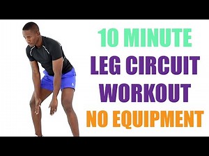 10 Minute Leg Circuit Workout No Equipment/ Quick Lower Body Workout