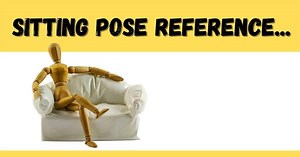 Sit, Sketch, Create: 18 Free Sitting Pose References for Figure Drawing - Artsydee - Drawing, Painting, Craft & Creativity