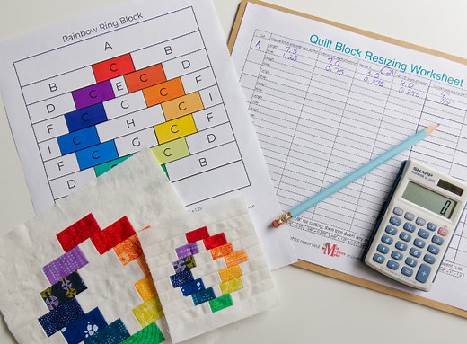 Hate Math? How to Resize a Quilt Block Easily