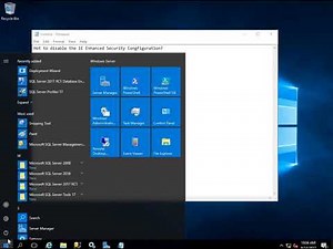 How to enable or disable the IE Enhanced Security Configuration