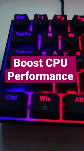Boost CPU Performance in any PC Game #PC #PCtips #tech #gaming #performance #CPU