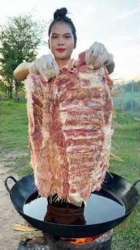 Cooking yummy deep fried pork recipe