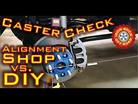 Check caster on your Jeep at home with simple tools! DIY vs. Shop