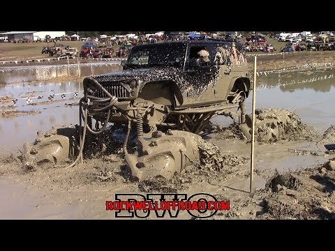 MONSTER TRUCKS IN MUD AT MTM BOUNTY HOLE!!