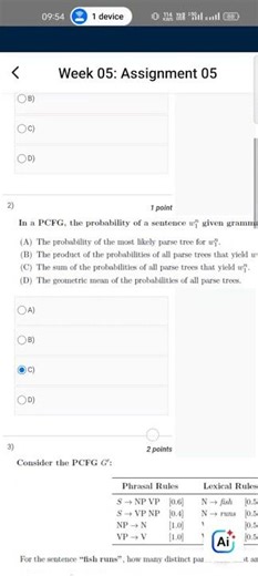 Natural Language Processing Assignment 5 #nptel #nptelanswer #solution