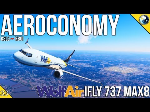 Virtual Airline Flights | WolfAir on Aeroconomy | Flying the iFly 737 MAX8