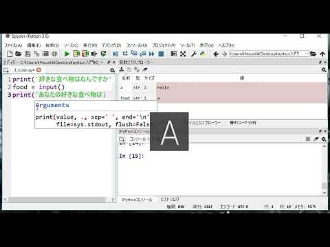 【Python によるプログラミング入門】第3回 Spyderの使い方