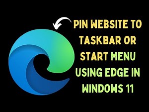How to Pin Website to Taskbar or Start Menu Using Edge in Windows 11