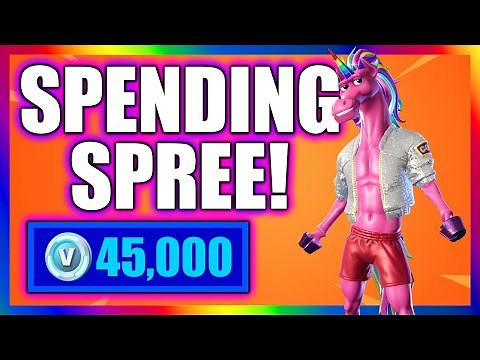SPENDING 45,000+ V-Bucks in FORTNITE!! (Spending Spree #26)