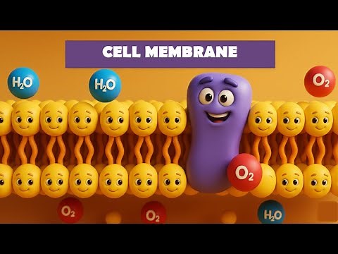 Cell Membrane For Kids - Educational Animation Video For Children | Cell Membrane Biology For Kids