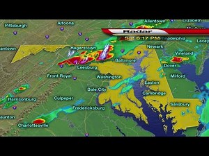 Doppler Radar Tracking Storms Through Maryland