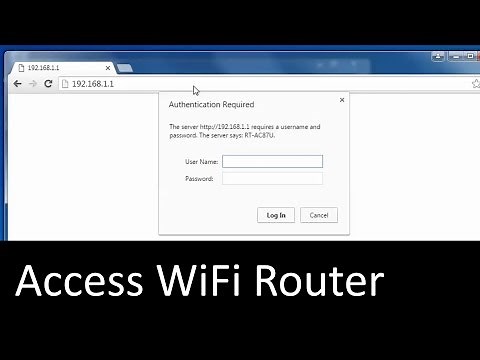 Accessing WiFi Router Configuration Page