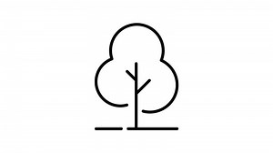 Download Tree outline icon animation. transparent background for free