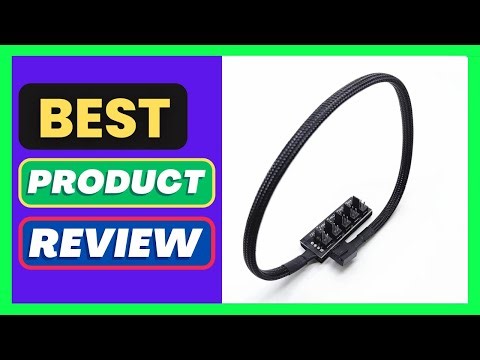 4-Pin PWM PC Case Fan Hub Power Supply Cable 1 to 5 Way Splitter