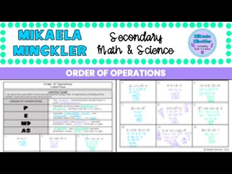 Order of Operations Guided Notes Lesson | 6th Grade Math