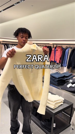 NEW MOHAIR QUATER ZIP #zara #find #fashion #outfitinspo #viral | zara quarter zip men