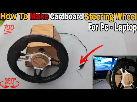 How to make Cardboard steering wheel