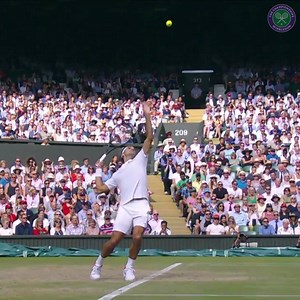 Poise, power, placement... Check out Roger Federer's serve in slow motion | Wimbledon