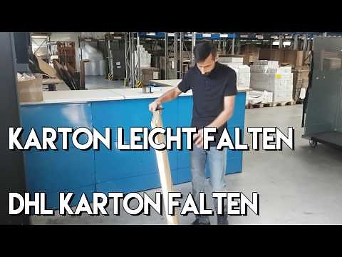 DHL Karton richtig falten - Karton falten in 1 Minute
