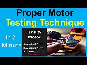 How to test induction motor with multimeter in 3 easy steps | Motor testing method