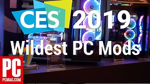Take a tour of the most out-there PC mods from CES 2019. Check out the best from the suites for Thermaltake, Gigabyte, In Win, AMD, Zotac, and more. | PCMag