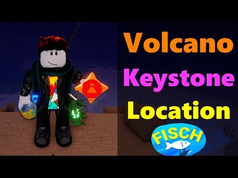 Where is Volcano Keystone Location in Fisch | Volcano Keystone Location #roblox #fisch