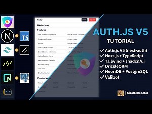 Auth.js (Next Auth) V5 (2024) with Next.js, Tailwind, DrizzleORM, NeonDB | Full Tutorial