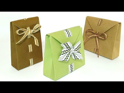 Easy Origami gift bags. Perfect gift bag - ANY SIZE! How to wrap a present.