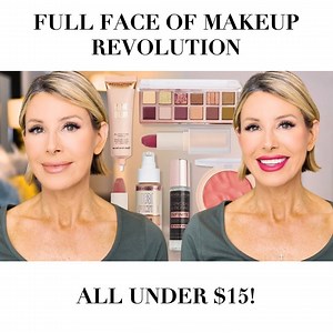 65K views · 716 reactions | Join me for a full face tutorial of Makeup Revolution products, all under $15! I’m sharing my first impressions and an honest review of each product, showcasing affordable options that don’t compromise on quality. Watch to see how these budget-friendly picks perform and whether they’re worth adding to your beauty routine!  | Dominique Sachse | Facebook