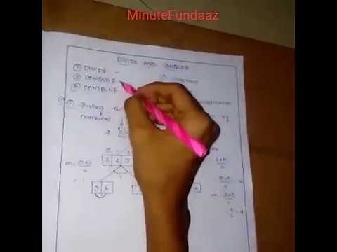 Divide and Conquer method with example