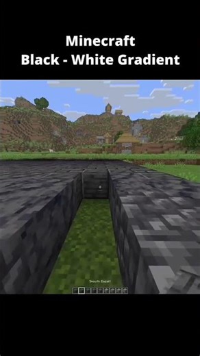 minecraft black-white gradient so satisfying #minecraft #satisfying #viralvideo