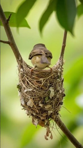 😱 Bird builds house #anime #viral #funny #youtubeshorts #animals #reels #viralvideo#viralshorts#view