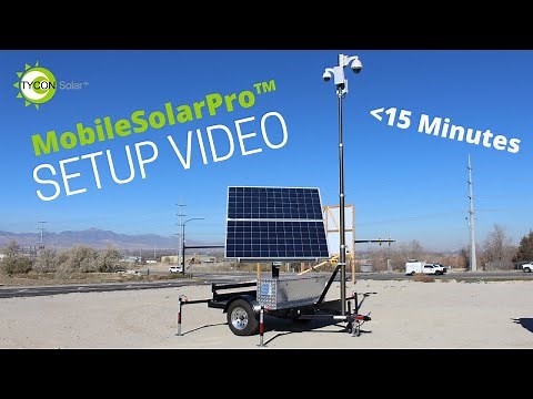 Setup your MobileSolarPro (Mobile Solar Trailer) in less than 15 minutes!
