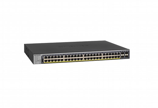 48-Port Gigabit Ethernet PoE+ Smart Switch w/ optional Remote/Cloud Management and 4 SFP Ports (380W)