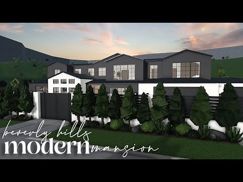 Bloxburg | Beverly Hills Modern Mansion | House Build