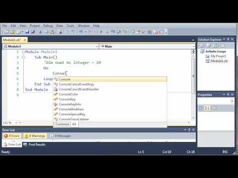 Visual Basic Tutorial - 35 - The Infinte Loop
