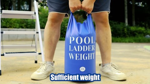 Amazon.com : 20L/50LB 500D PVC Swimming Pool Ladder Weights- 2 Pcs Waterproof Pool Step Weight Sand Bags- Fillable Pool Stair Weight Anchor Bag with Heavy-Duty Handle for Pool Steps : Patio, Lawn & Garden